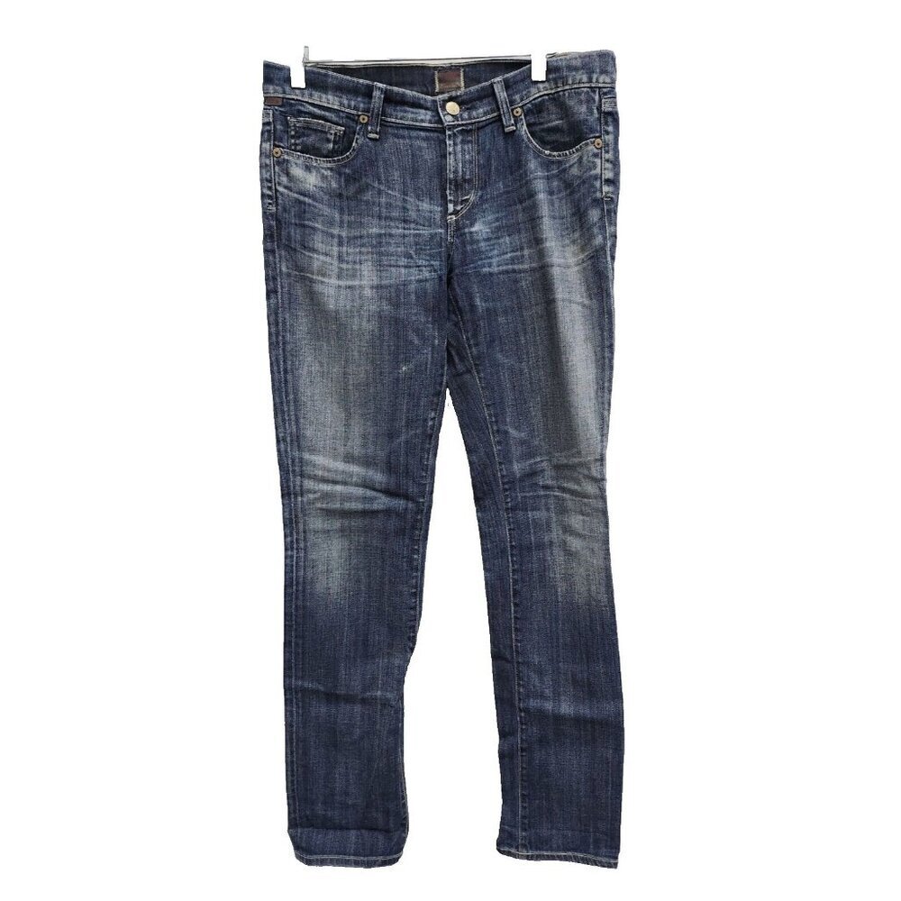 Citizens Of Humanity Womens Elson Straight Leg Jeans Sz 29 Blue Denim Mid Rise
